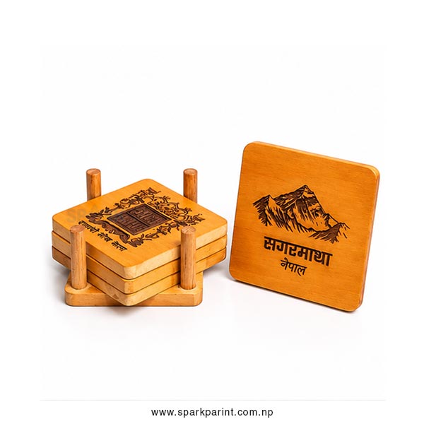 Wooden Tea Coaster